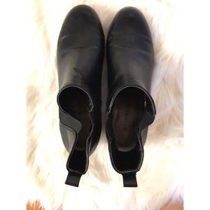 Black booties by Bandolino